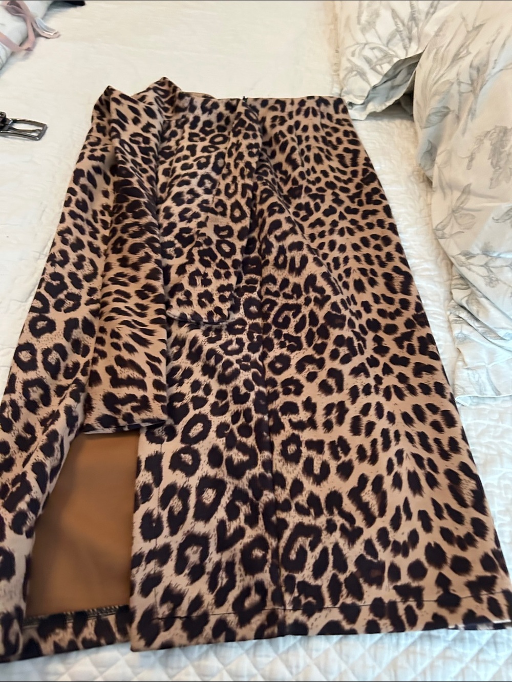 Vici Leopard Print Pencil Skirt - Brown & Black